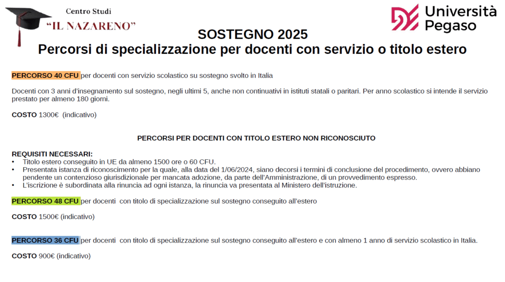 Pre-iscrizioni